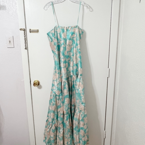 NWT Anthropologie Hutch Phoebe Floral Strapless Tiered Maxi Dress - Picture 10 of 13